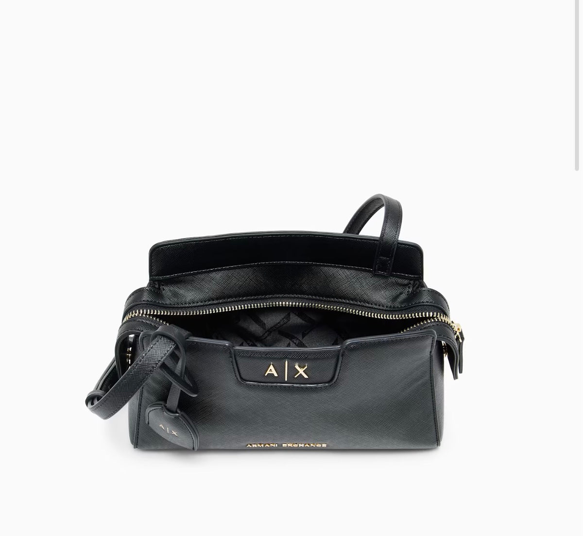 CROSSBODY MESSENGER BAG WITH OUTSIDE COATING